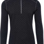 Thermowave Merino Xtreme vyriški marškinėliai su 1/2 užtrauktuku