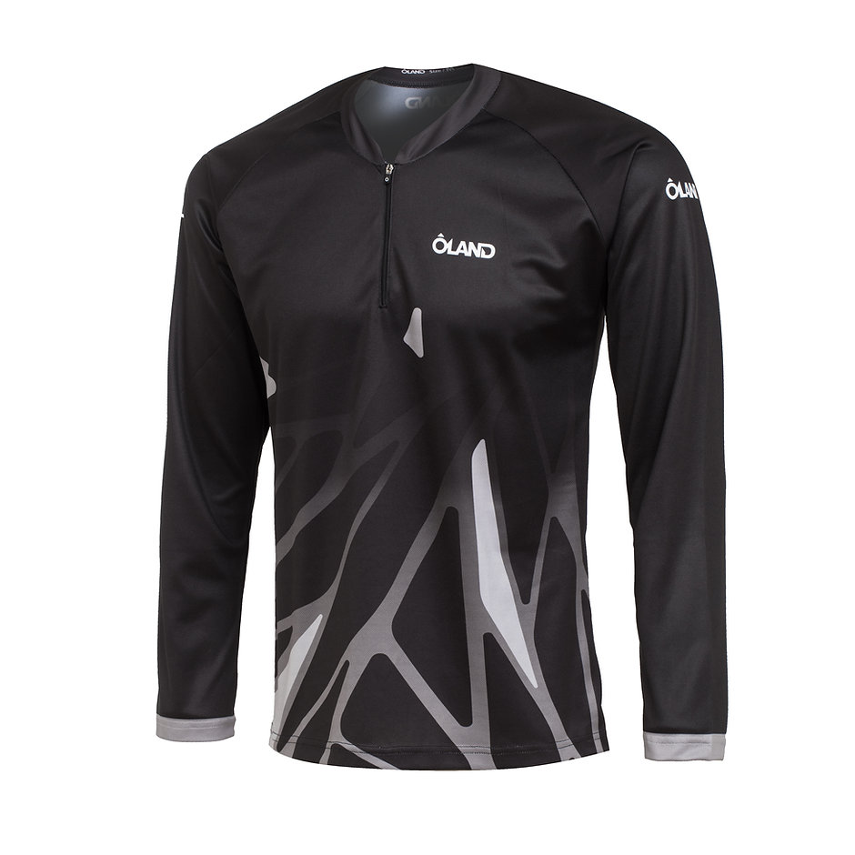OS marskineliai I.R juodi Oland orientavimosi sporto marškinėliai ilgomis rankovėmis - Image 1